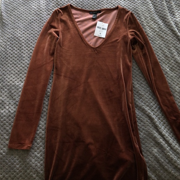 Velvet Bodycon Dress - Picture 1 of 3